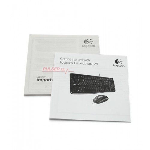 Клавиатура и мышь, USB, Logitech MK120 Desktop, Optical mouse, [920-002561], black, KeyBoard + mouse, [920-002561]