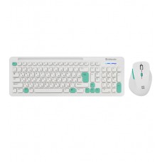Комплект клавиатура + мышь Defender Cerrato C-978 RU, White, (45978)
