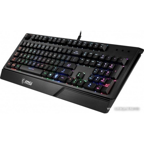 Игровая Клавиатура MSI Vigor GK20 RU, 108 клавиш, RGB SHOW,  кабель 1,8м, USB2.0