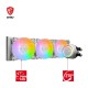 Водяное охлаждение для CPU MSI MAG CORELIQUID E360 WHITE. Socket Intel/AMD, 4pin, Fan 3x120см, ARGB