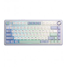 Клавиатура Bluetooth, Aula F75, Фиолетовый-Бежевый-Зеленый, KeyBoard BT/2.4 GHz/Type C, mechanical, Light Purple+Beige+Light Green