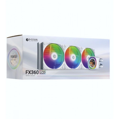 Система жидкостного охлаждения процессора ID-Cooling FX360 LCD WHITE, Water Cooler for S1851/1700/1200/115x/AMD