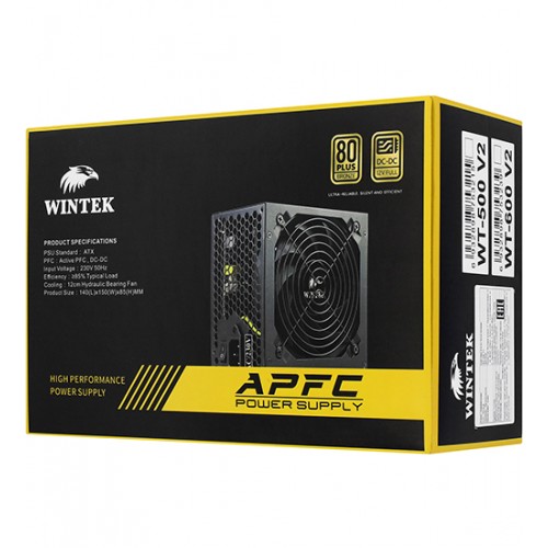 Блок питания ATX Wintek WT-600 V2, 600W, 80 Plus Bronze, Power supply