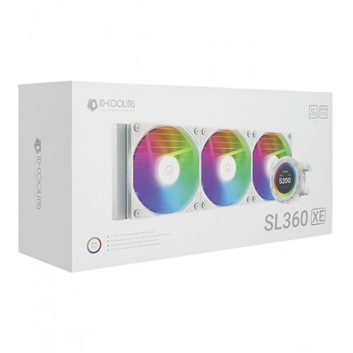 Система водяного охлаждения процессора ID-Cooling SL360 XE WHITE, Water Cooler for S1700/1200/2066/2011/115x/AMD