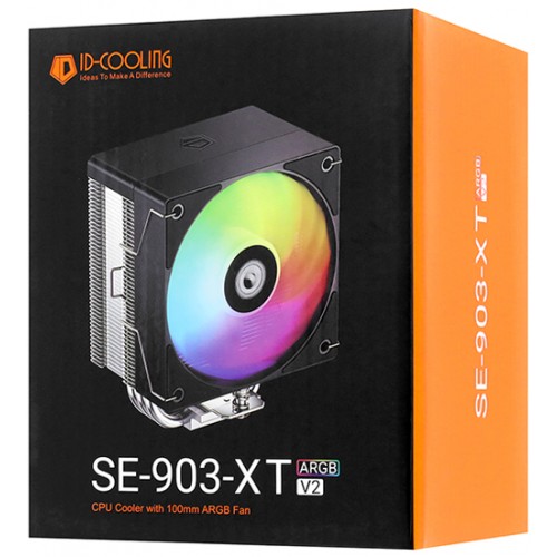 Система охлаждения ID-Cooling SE-903-XT V2 ARGB, Cooler for S1851/1700/1200/115X/AMD, 150W, 10cm fan, 500-2500rpm