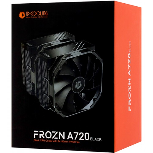 Система охлаждения ID-Cooling FROZN A720 BLACK, Cooler for S1700/1200/2066/2011/115x/AMD, 300W,500-2000rpm, 4pin