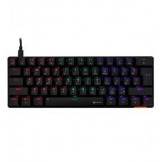 Клавиатура USB, Meetion MK005, Черный, KeyBoard Mechanical, Blue switch, 61 keys EN/RU/KZ, Cable USB-C, Black