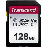 Карта памяти SD 128GB Class 10 U3 Transcend TS128GSDC300S