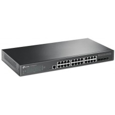 Коммутатор управляемый GbE 24-портовый Tp-Link TL-SG3428X-UPS <JetStream™ 24-Port Gigabit L2 Managed Switch with 4 SFP+ Slots 10GbE, 128Gbps, 1 RJ45 Console Port, 1 Micro-USB Console Port, Omada SDN, с разъемом для подключения свинцово-кислотных аккуму
