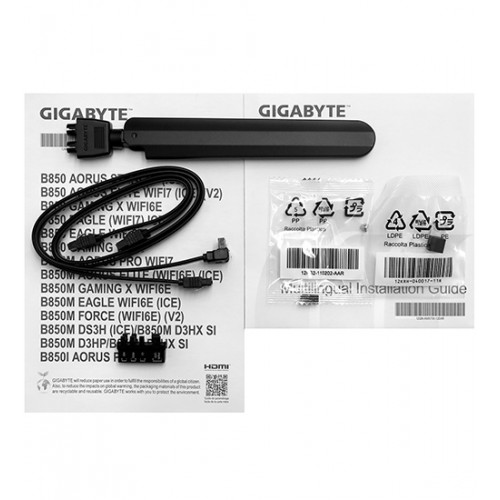 Материнская плата Gigabyte B850M EAGLE WIFI6E, MB Socket AM5, MATX, AMD B850 (2DP/HDMI), 4DDR5, PCIx16