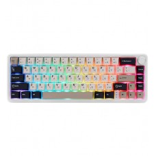 Клавиатура Bluetooth, Attack Shark X66 Cheese White, KeyBoard BT/wireless/Type-C, EN/RU/KZ, 3000mAh