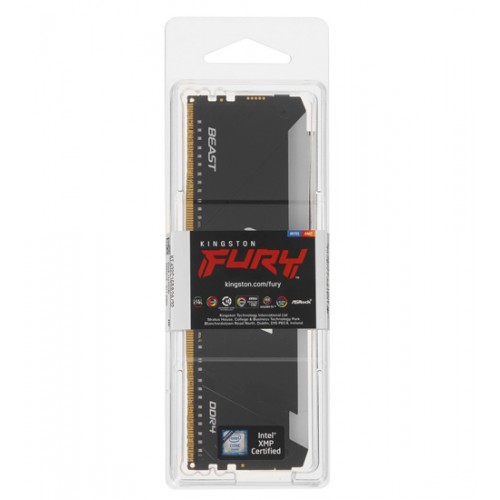 Модуль памяти Kingston Fury Beast RGB, KF432C16BB2A/32, DDR4, 32 GB, DIMM  CL16, black