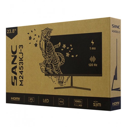 Монитор Sanc M2453KJ V3, LCD 23.8" IPS, 1920x1080 IPS (LED) 120Hz, 1ms, 250 cd/m2, 1000:1, D-Sub/HDMI