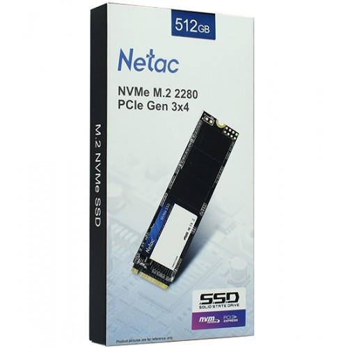 Твердотельный накопитель SSD M.2 PCIe Netac N930E Pro, NT01N930E-512G-E4X, 512 GB, 512GB, NVMe