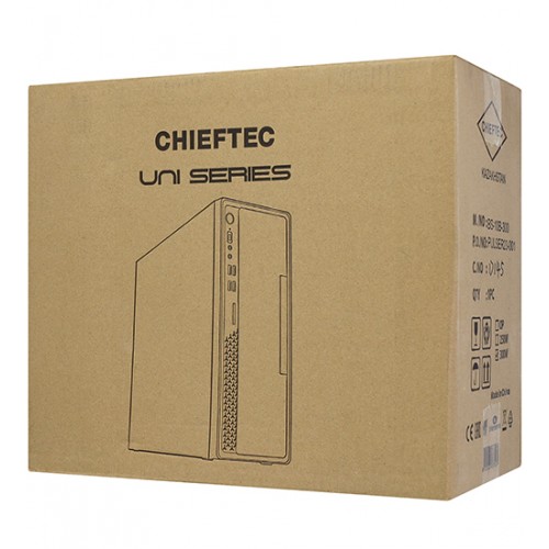 Корпус MATX mini tower Chieftec UNI, BS-10B-300-FOB, (300W 80+ Bronze), черный, Case Type-C, black