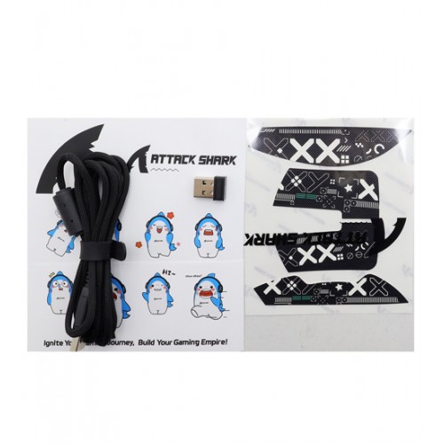 Мышь ATTACK SHARK X11 Black, черный, Mouse Optical 22000 dpi, BT/2.4GHz/USB, Black