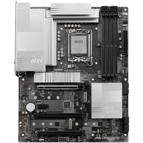 Материнская плата MSI PRO Z890-P WIFI LGA1851 4xDDR5 4xSATA3 RAID 4M.2 HDMI DP ATX