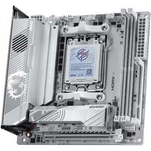 Материнская плата MSI MPG X870I EDGE TI EVO WIFI AM5 2xDDR5 2xSATA3 RAID M.2 HDMI 3xType-C mITX