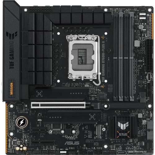 Материнская плата ASUS TUF GAMING B760M-PLUS II, LGA1700 4xDDR5 4xSATA3 3xM.2 RAID HDMI DP mATX