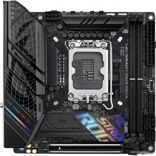 Материнская плата ASUS ROG STRIX B760-I GAMING WIFI LGA1700 2xDDR5 4xSATA3 2xM.2 RAID HDMI DP m-ATX