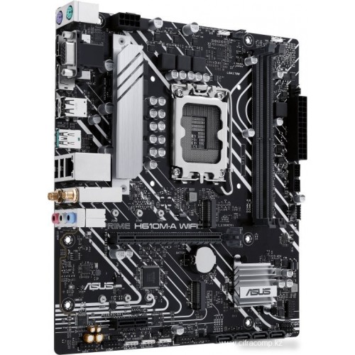 Материнская плата ASUS PRIME H610M-A WIFI, LGA1700 2xDDR5 4xSATA3 2xM.2 D-Sub HDMI DP mATX
