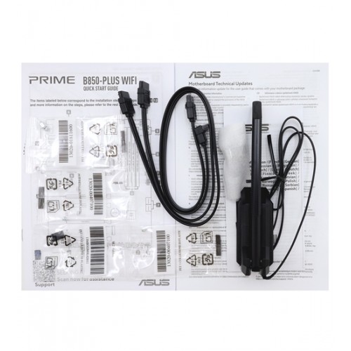 Материнская плата ASUS PRIME B850-PLUS WIFI AM5 4xDDR5 4xSATA 3xM.2 HDMI DP USB-C ATX