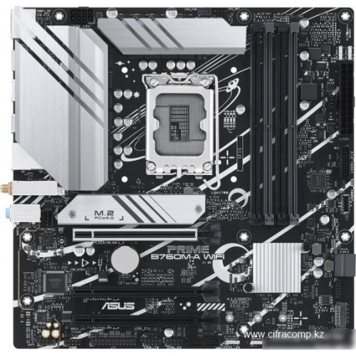 Материнская плата ASUS PRIME B760M-A WIFI II, LGA1700 4xDDR5 4xSATA3 2xM.2 RAID 1xHDMI 1xDP mATX