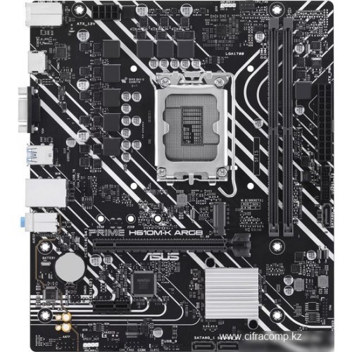 Материнская плата ASUS PRIME  H610M-K ARGB, LGA1700 2xDDR5 4xSATA3 M.2 VGA HDMI mATX