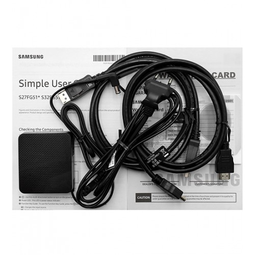 Монитор 32" SAMSUNG LS32FG512EIXCI VA 2560x1440 QHD 180Hz 1мс 300кд 3000:1 2xHDMI 1xDP 1xUSB2.0