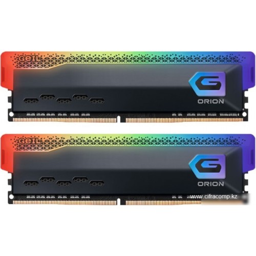 Оперативная память 32GB Kit (16GBx2) GEIL DDR4 3200MHz ORION RGB CL16 GOSG432GB3200C16BDC Grey