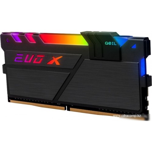 Оперативная память 16GB GEIL 3200MHz DDR4 PC4-25600 EVO X II Black RGB CL16 GEXSB416GB3200C16BSC