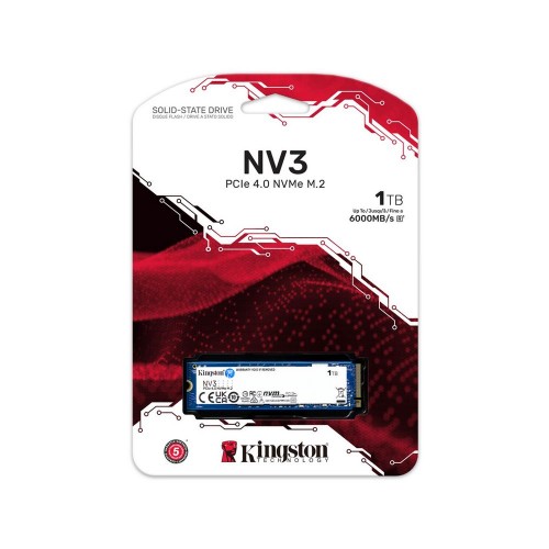 Твердотельный накопитель 1000GB SSD Kingston SNV3S/1000GBK M.2 2280 Gen4x4 NVMe R6000/W4000, BULK