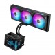 Водяное охлаждение CPU Asus ROG RYUO IV SLC 360 ARGB WHT, 3x120mm, AMOLED-display, Black
