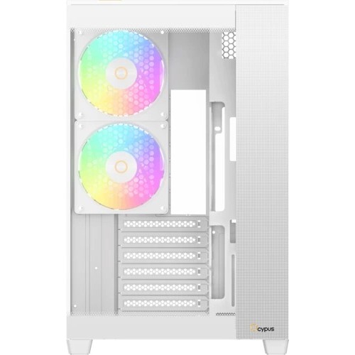 Корпус Ocypus Delta C74 WH ARGB ATX/MATX/ITX, USB3.0x2, Type C, Белый, Delta-C74-WHD200XX-GL