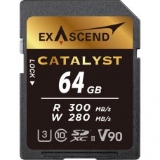 Карта памяти SD Exascend Essential, 64Gb, SDXC II, UHS-II (V90), R300/W260 (EX64GSDU2-S)