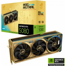 Видеокарта ASUS ROG-ASTRAL-RTX5080-O16G-DHAHAB-CORE, 16GB GDDR7, 256bit, 10752 Cuda Core, HDMI, DP, GOLDEN, BOX