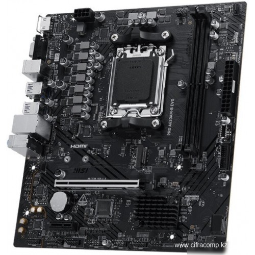 Материнская плата MSI PRO A620AM-B EVO AM5 2xDDR5 4xSATA3 RAID M.2 1xD-Sub 1xHDMI GLAN mATX