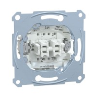 Кнопочный выключатель мех-м MERTEN MTN3155-0000 D-Life 2х клавишный