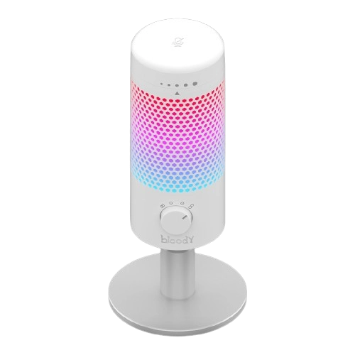 Микрофон Bloody GM50 Pro White <4 режима, RGB, Win, PS5, Mac>