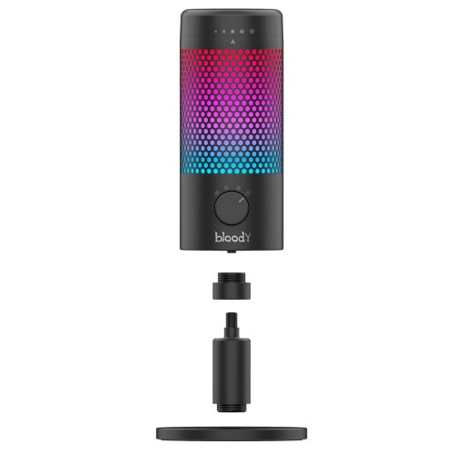 Микрофон Bloody GM50 Pro Black <4 режима, RGB, Win, PS5, Mac>