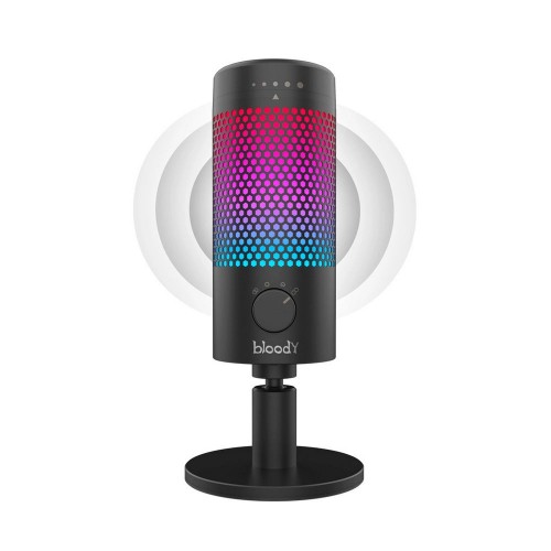 Микрофон Bloody GM50 Pro Black <4 режима, RGB, Win, PS5, Mac>