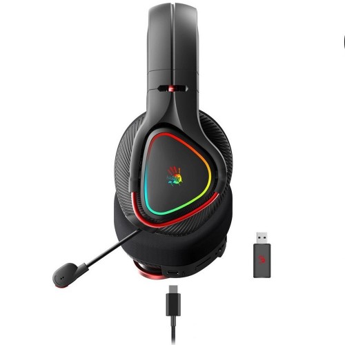 Наушники беспроводные игровые Bloody MR710-Black <BT+2.4G>