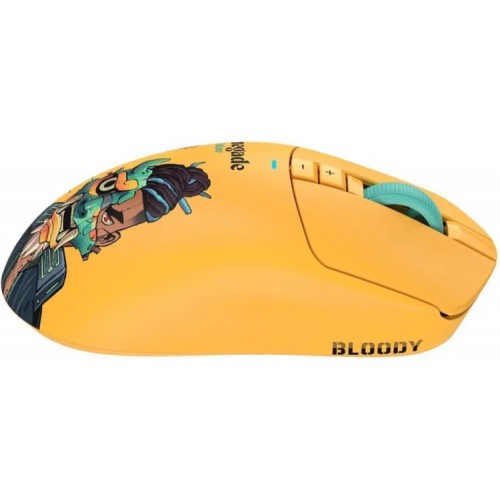 Мышь игровая беспроводная Bloody R72 Ultra Duo Renegade Yellow (SUNSET) SAVAGE <док ст, 2.4GHz+USB>
