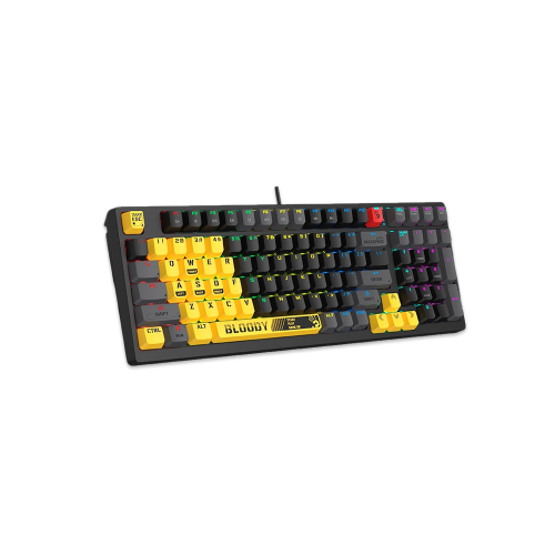 Клавиатура игровая Bloody S98-Lime <USB, механическая, 1,8м>