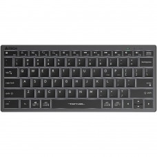 Клавиатура A4tech Fstyler FX61-White-LED <USB, SLIM, серый корпус, белая подсветка>