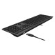 Клавиатура A4tech Fstyler FX60H-White-LED <USB, SLIM, USB-HUB*2, серый корпус, белая подсветка>