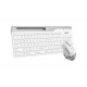 Клавиатура+мышь беспроводная A4tech Fstyler FB2535C-Icy White v2