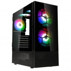 Корпус ПК без БП Kolink Observatory MX Glass ARGB Midi Tower Case - Black