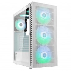Корпус ПК без БП Kolink Observatory HF Mesh ARGB Midi Tower Case - White