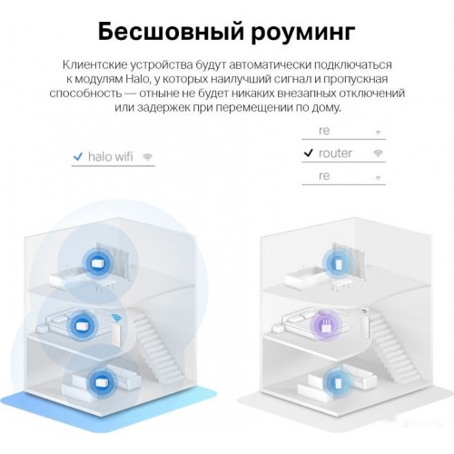 Домашняя Mesh Wi-Fi система GbE AX3000 Mercusys Halo H80X(3-pack) Wi-Fi 6